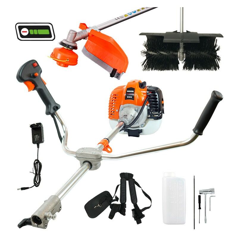 Débroussailleuse Démarrage électrique 52,7cc Brosse Balayeuse