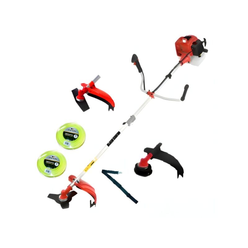 Débroussailleuse à Essence 3 en 1 65cc 4,9cv Powerground blademaster inclut 2 fils en nylon offerts.