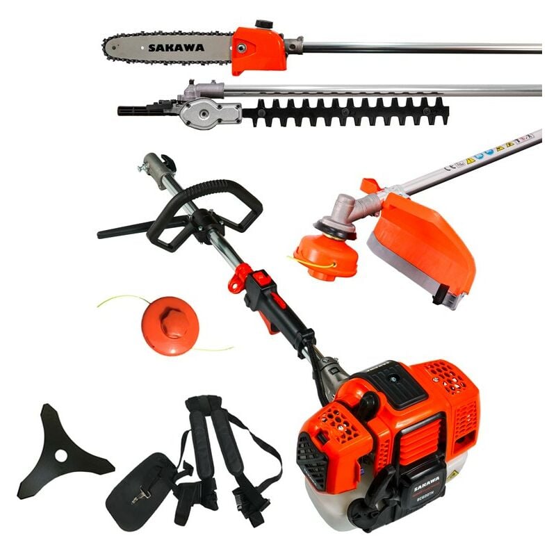 Sakawa - Débroussailleuse semi-professionnelle 48 cc Multi-accessoires