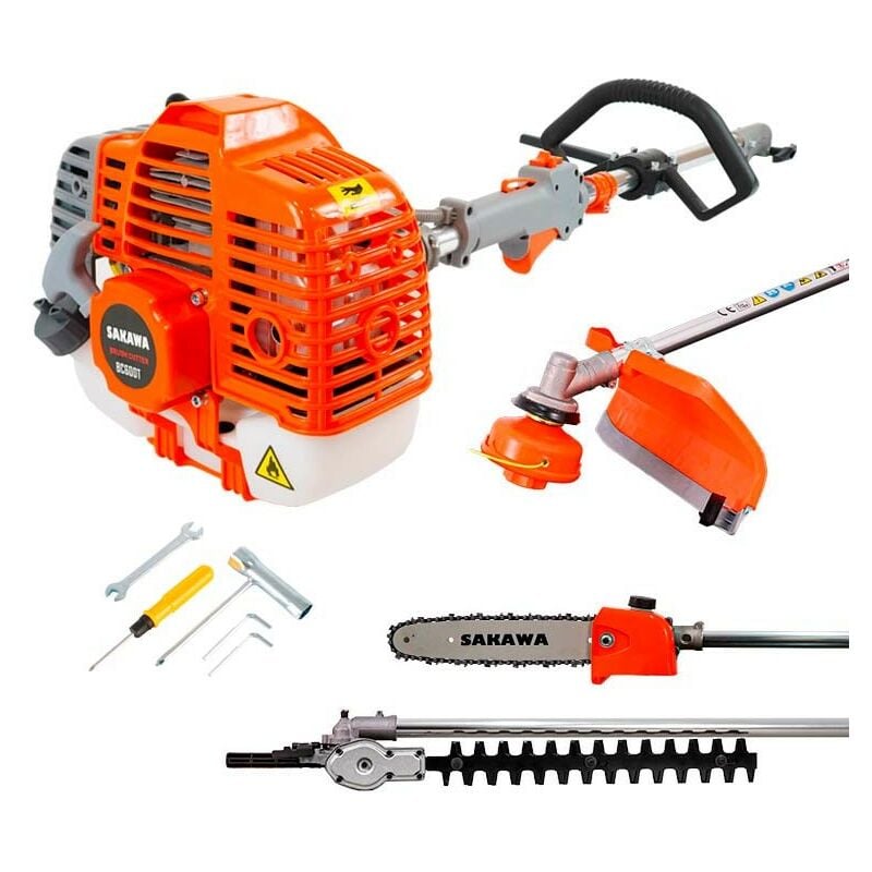 Débroussailleuse semi-professionnelle multi-accessoires 52,7 cc
