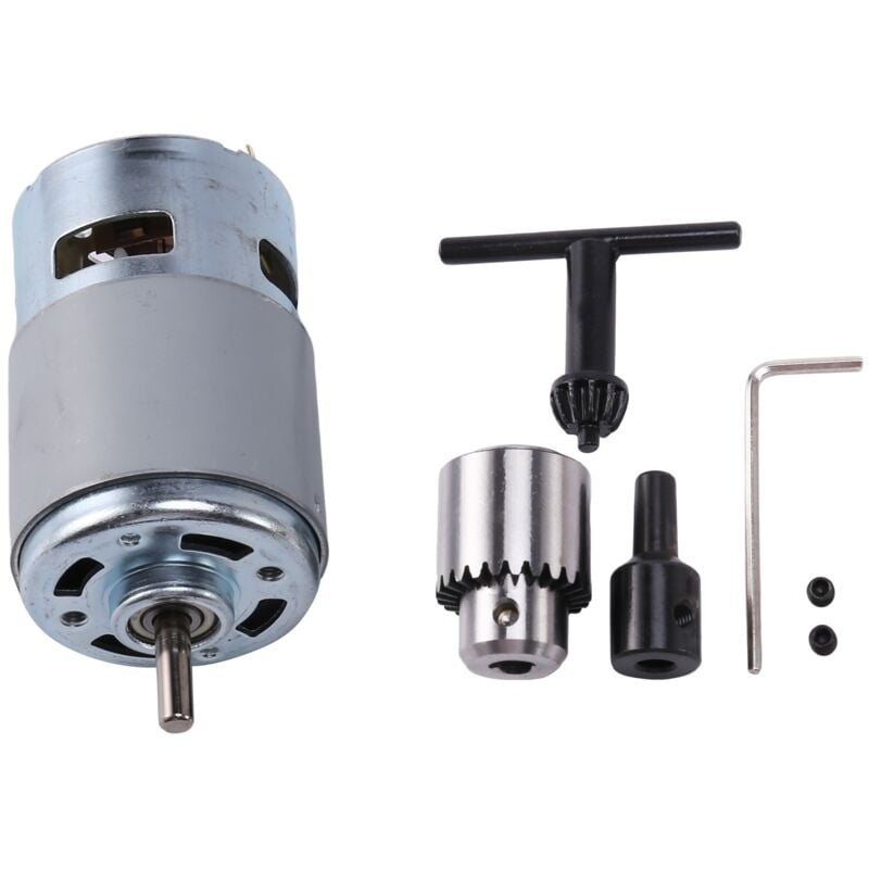 Image of Dc 12-24 v 775 Motor Elektrische Bohrmaschine Mit Bohrfutter Für Polier Bohrer Schneiden