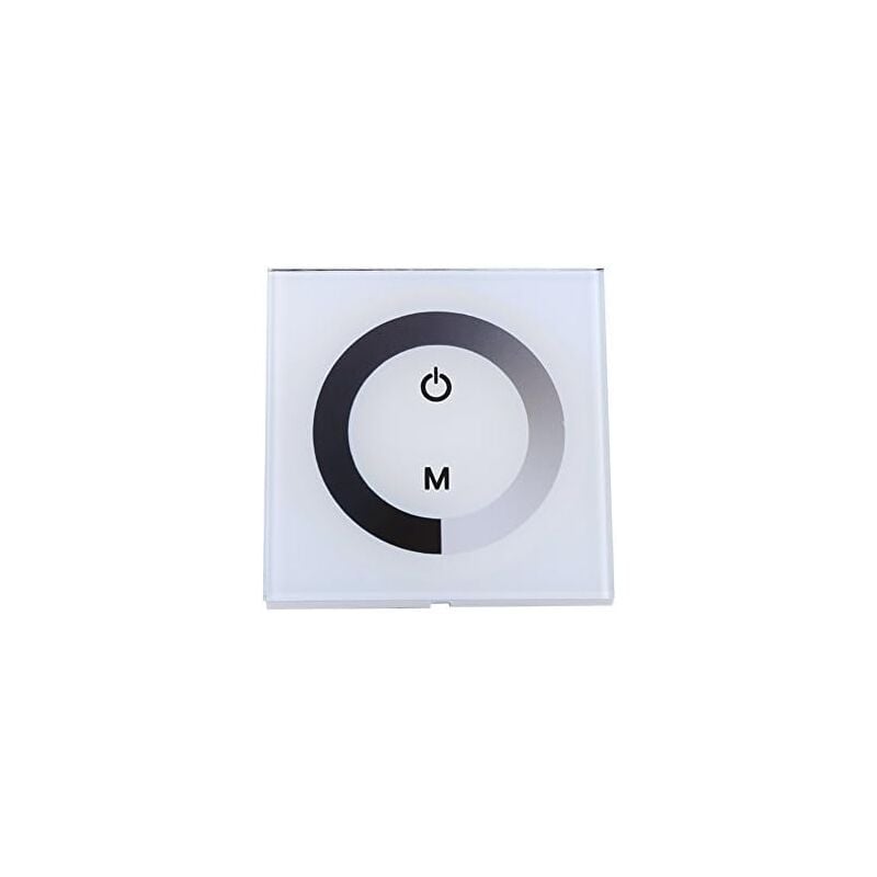 Dc 12-24V led Touch Wall Controller Panel with Brightness Changing Dimmer to Adjust Lights (Color : White)