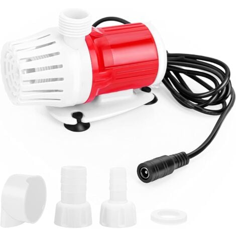 DC 12 V 20 W Tauchpumpe, tragbare Aquarium-Wasserpumpe, 1200 l/h, hohe Durchflusspumpen, Amphibienpumpe für Heimteich, Aquarium, Brunnen