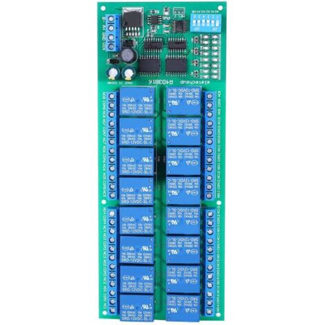 DC 12 V RS485 6-Kanal-Relaismodul, Relaismodul, SPS-Controller, serieller Port-Schalter, Standby-Strom 11 mA, Relais