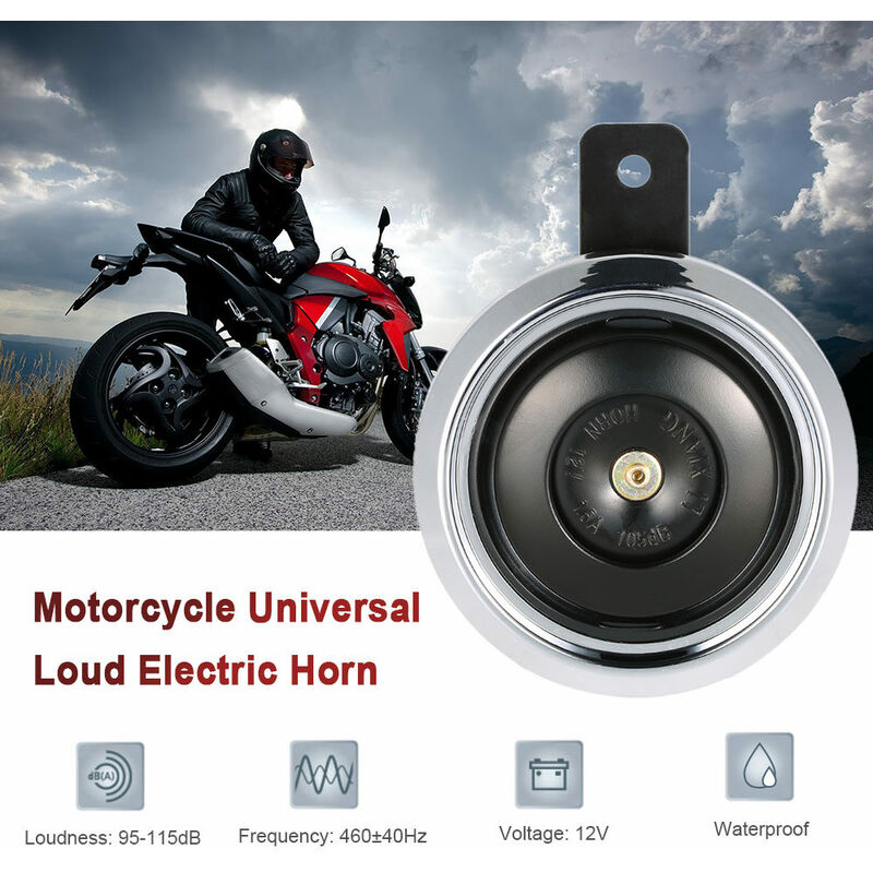 DC 12V 1.5A 105dB universale impermeabile moto
