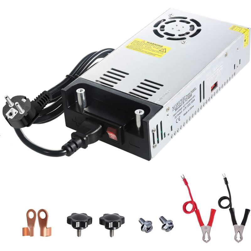 DC 12V 50A 600W Alimentation Transformateur 220V CA à 12V CC Convertisseur Alimentation 12V 50A 600W pour Driver LED Moteur Pompe Caméra Sécurité
