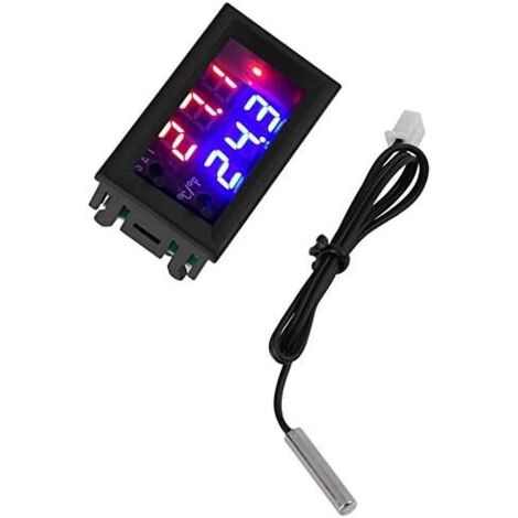 DC 12V Digital Thermostat All-Purpose Digital Temperature Controller with Sensor, Temperature Measuring Range: - 50 ℃  110 ℃