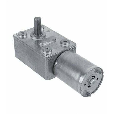 DC 12V Moteur Electrique de Réduction Réversible Turbine à Couple Elevé Boîte à Engrenages à Vis sans Fin pour Fenêtres, Ouvre-portes (40RPM)--