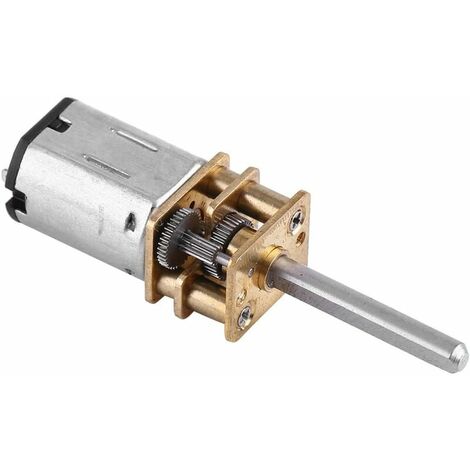 DC 12V Motoréducteur/Moteur à Engrenages/Moteur électrique de réduction de ver de Turbo de Couple élevé réversible de boîte de Vitesse avec l'axe Long 100RPM 2000RPM(12V 200RPM)