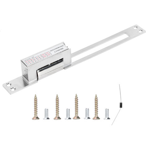 DC 12V Stainless Steel Electric Door Access Cathode Lock for Home Security Hardware Tools