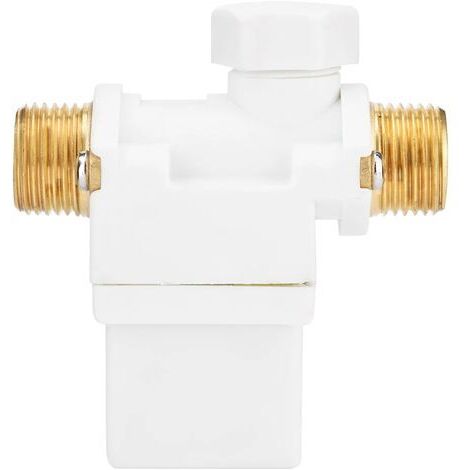 DC 12V Valve Electromagnétique Electrique, Interrupteur à Electrovanne Normalement Fermée pour le Chauffe-eau Solaire，G1/2