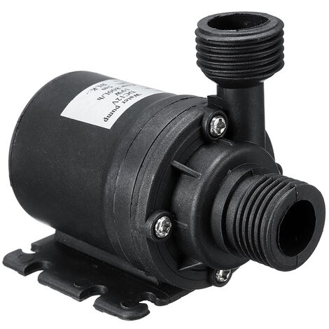 DC 12V Wasserpumpe Bürstenlose Tauchwasserpumpe, 800L/H 5M Amphibienpumpe für Teich Aquarium Solarbrunnen Schwimmbad Wasserzirkulationssystem (AW500T DC12V Wasserpumpe)