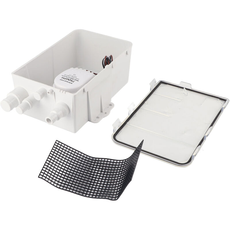 YB - Jeffergarden dc 12V/24V 750GPH pompe de puisard de douche interrupteur automatique bote de vidange de cale entrée multiple pour bateau marin