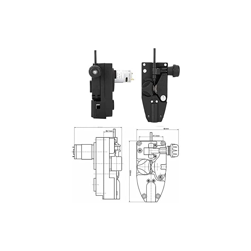 Jeffergarden - Moteur d'alimentation de fil de petit pain de soudeur de Mig dc 24v 10W, Machine de dévidoir de fil à souder d'alimentation