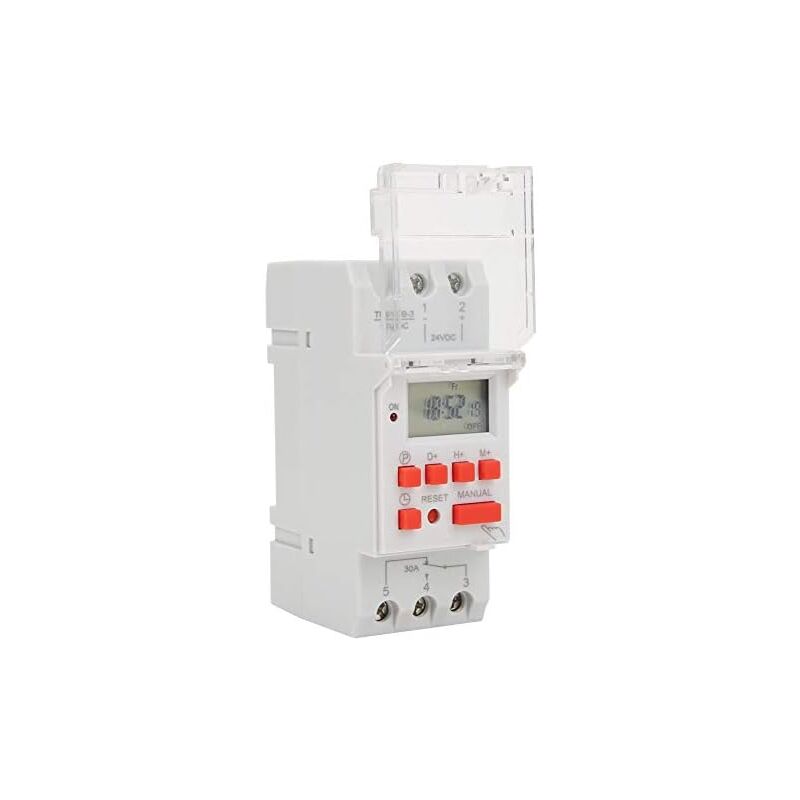 Dc 24V 30A Hebdomadaire 12/24hrs Minuterie Interrupteur lcd On Off Contrôle Programmable Relais De Temps, Minuteur