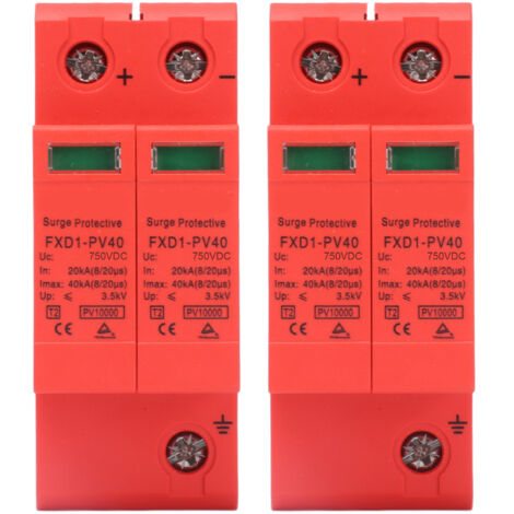 DC 2P 40KA Überspannungsschutz für Solarmodule – 2er-Pack