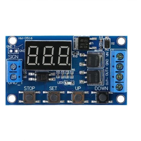 DC 5V-36V Mikrocontroller-Timer-Relaismodul Countdown-Timer mit digitaler LED-Anzeige