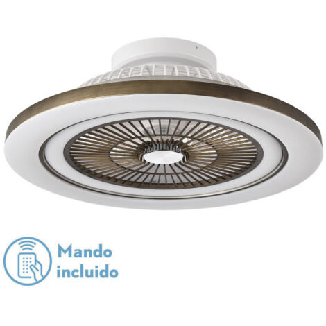 DC 72W Mato Leder-Deckenventilator mit 5 transparenten Flügeln