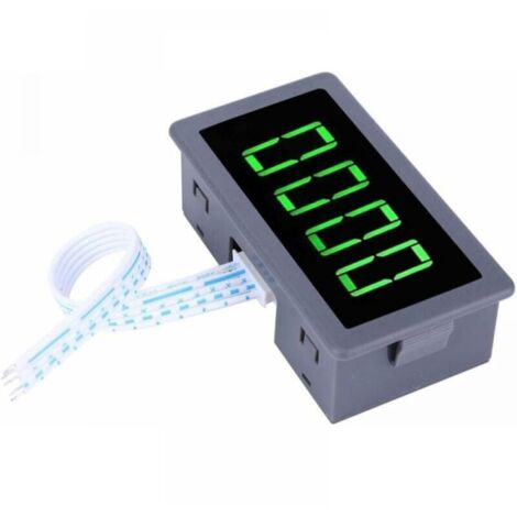 DC 8-24V 40mA 0-9999RPM 4 Digital LED Tachymètre Tachymètre Compteur de vitesse + Capteur de proximité à détecteur de capteur NPN Vert pour la mesure de la vitesse de rotation(Vert)