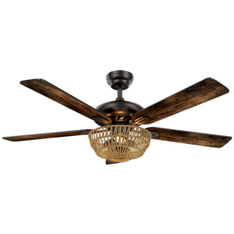 Ventilatore da soffitto dc Cestello Nero 3xE27 5