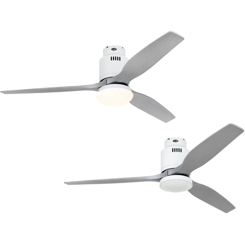 Casafan - dc Ceiling Fan Aerodynamix Eco 132 wh / Silver