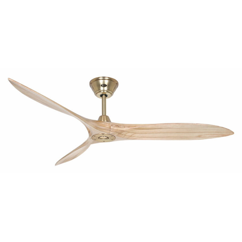 Casafan - dc Ceiling Fan Eco Airscrew Brass / Natural Wood