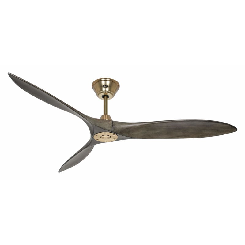 Casafan - dc Ceiling Fan Eco Airscrew Brass / Washed Grey