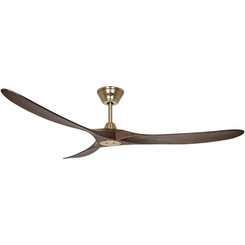 Casafan - dc Ceiling Fan Eco Genuino Brass / Walnut 180