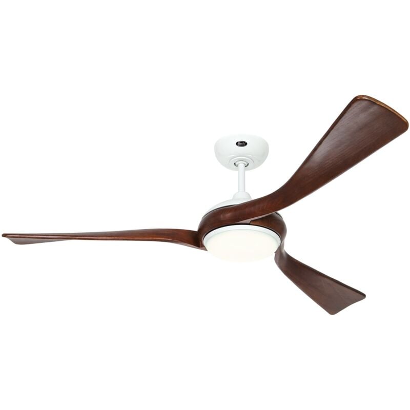 Casafan - dc Ceiling Fan Eco Interior White / Walnut with led