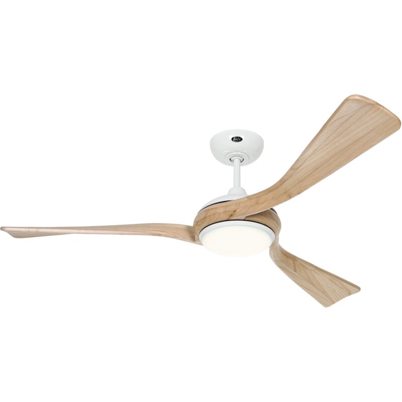 Casafan - dc Ceiling Fan Eco Interior White / Wood with led