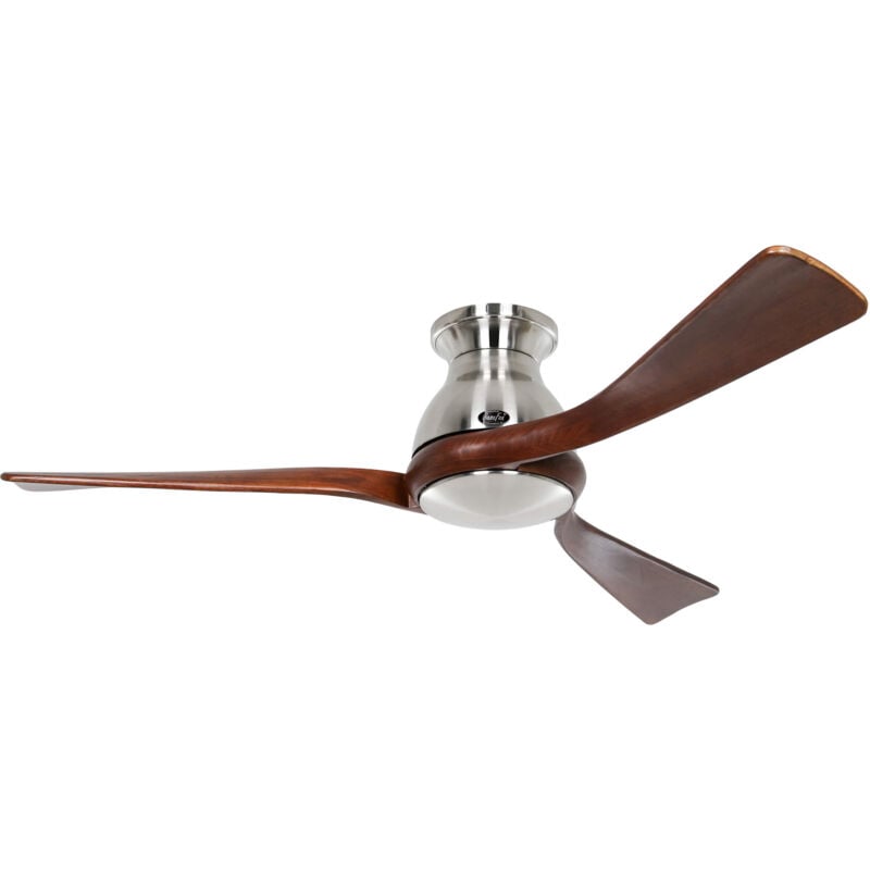 Dc ceiling fan Eco Regento Chrome / Walnut