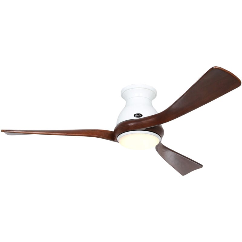 Casafan - dc ceiling fan Eco Regento White / Walnut with led