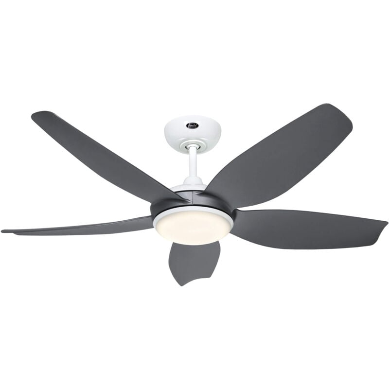 Casafan - dc Ceiling Fan Eco Volare 116 White / Basalt with led