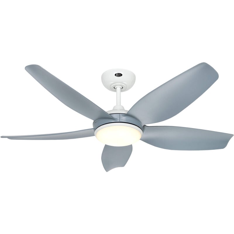 Casafan - dc Ceiling Fan Eco Volare 116 White / Grey with led