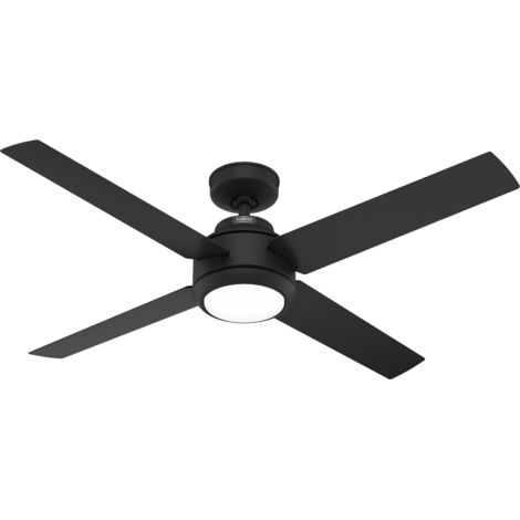 DC Ceiling Fan Greta Black with LED Light & Remote