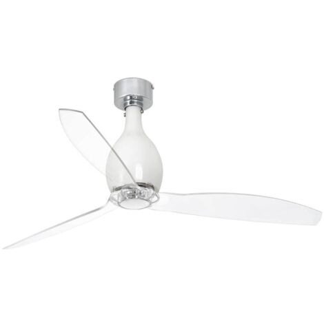 DC Ceiling Fan Mini Eterfan Gloss White with Remote