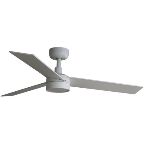 DC Ceiling Fan Rudder S White with LED & Remote