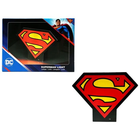 DC Comics Superman Lampada Light Box 13 cm Nera - Paladone