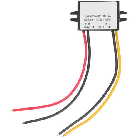 DC/DC-Abwärtswandler, 24 V, 36 V, 48 V auf 12 V, 2 A, 24 W