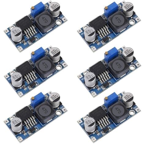 TINOR DC-DC Convertisseur Abaisseur LM2596 Buck Converter 3,2-40V à 1,25-35V Alimentation Réglable Module 6 Piéces