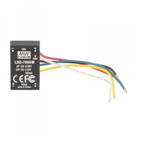 DC/DC Step Down Converter MW MEAN WELL LDD-700HW 700mA da DC9-56V a DC2-52V