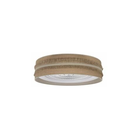 DC Fan Natalia 72w Saco-beige 60d 5 Pale 6 velocità 3 Colori 6120lm Telecomando, memoria, timer, regolatore di intensità
