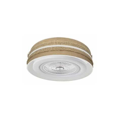 DC Fan Natalia 72w Saco-white 70d 5 pale 6 velocità 6120lm 3 colori Telecomando, memoria, timer, rg.Intensità