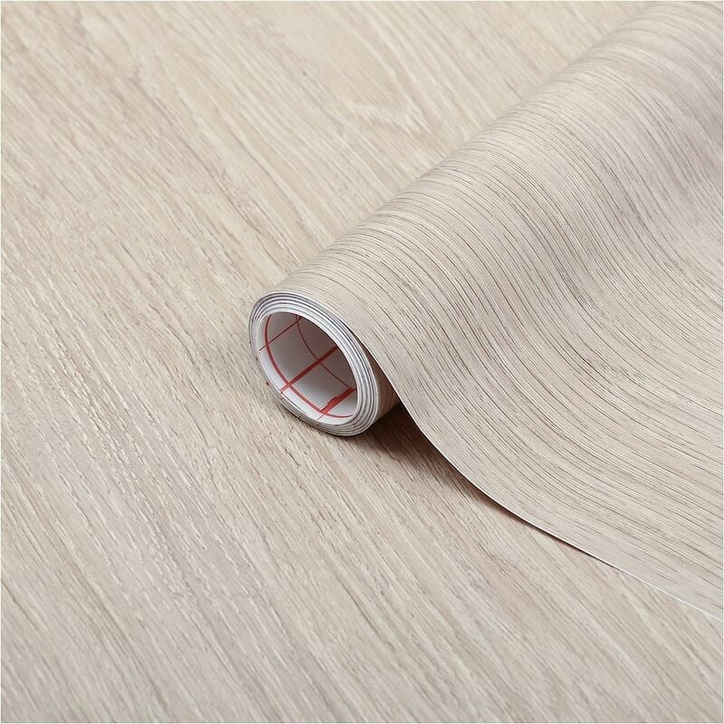 Pellicola Adesiva per mobili legno quercia rovere Santana calce marrone pvc plastica vinile impermeabile decorativa per cucina, armadio, porta carta