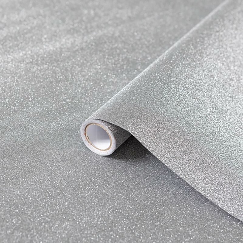 DC-Fix Glitter Light Grey Self Adhesive Film Sticky Back Vinyl 2m x 67.5cm