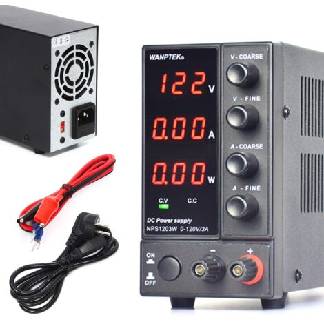 DC NPS1203W Mini Netzteil 0-120V 0-3A LED Display Stabilisiertes Schaltnetzteil 220V 360W Compact
