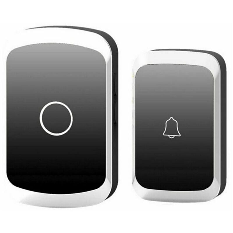 Dc Wireless Doorbell Battery Operated Waterproof Remote Control 1 Transmitter 1 Receiver Rings Wireless Bell Door Chime