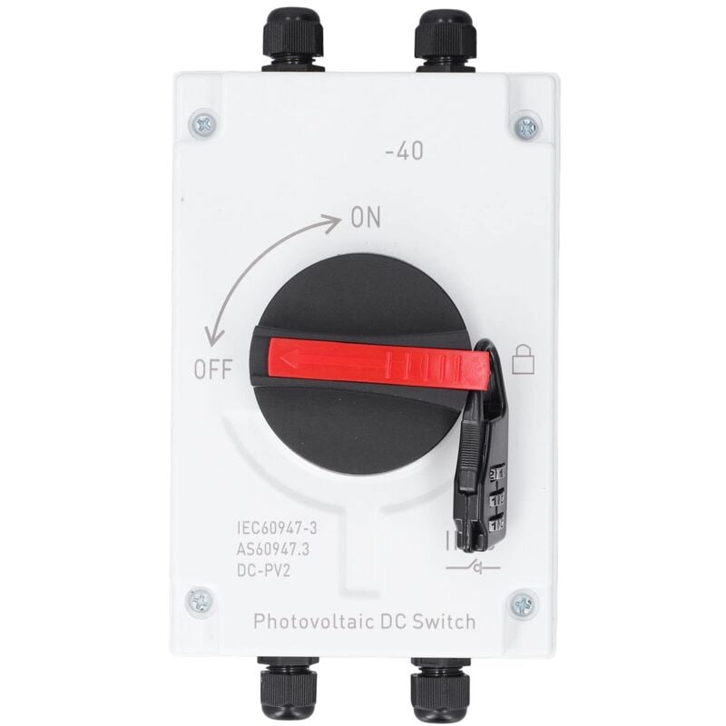 Ej.Life DC1000V 32A Boîte de Combinaison Solaire de Commutateur cc Photovoltaïque avec Connecteur Solaire pour Système D'alimentation Solaire