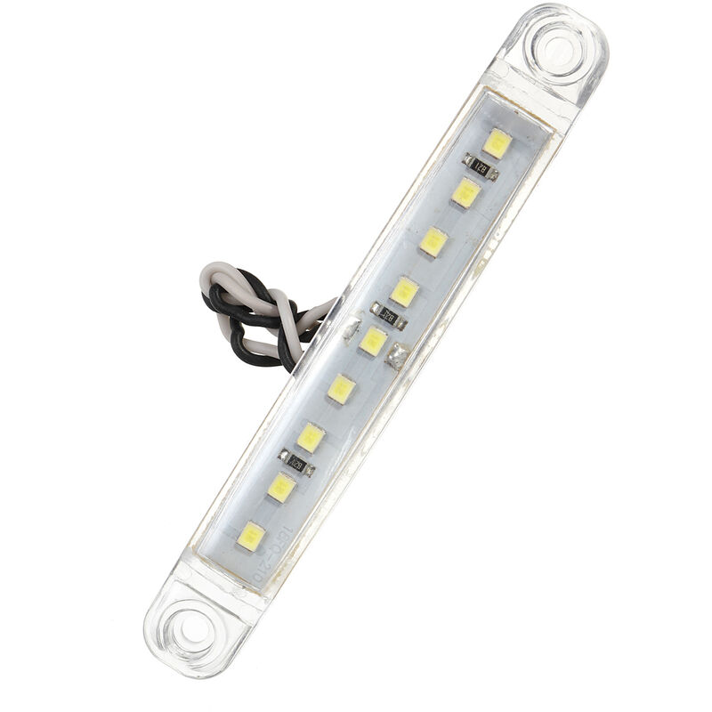 

DC12-24V 9 LED Luz de posición lateral para automóviles / camiones / remolques (1 unidad blanca)