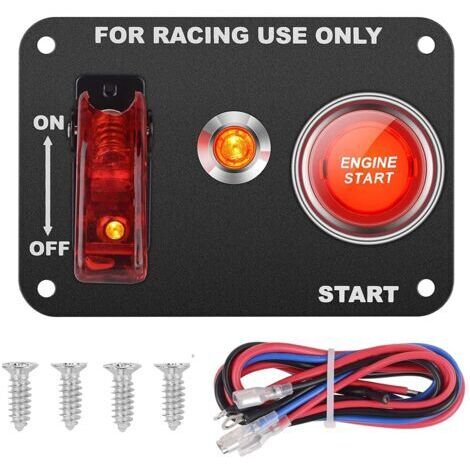 DC12V 20A/50A Universal Tableau de commutation automatique pour voiture de rénovation Interrupteur d'allumage + Interrupteur à bascule avec voyant de contrôle